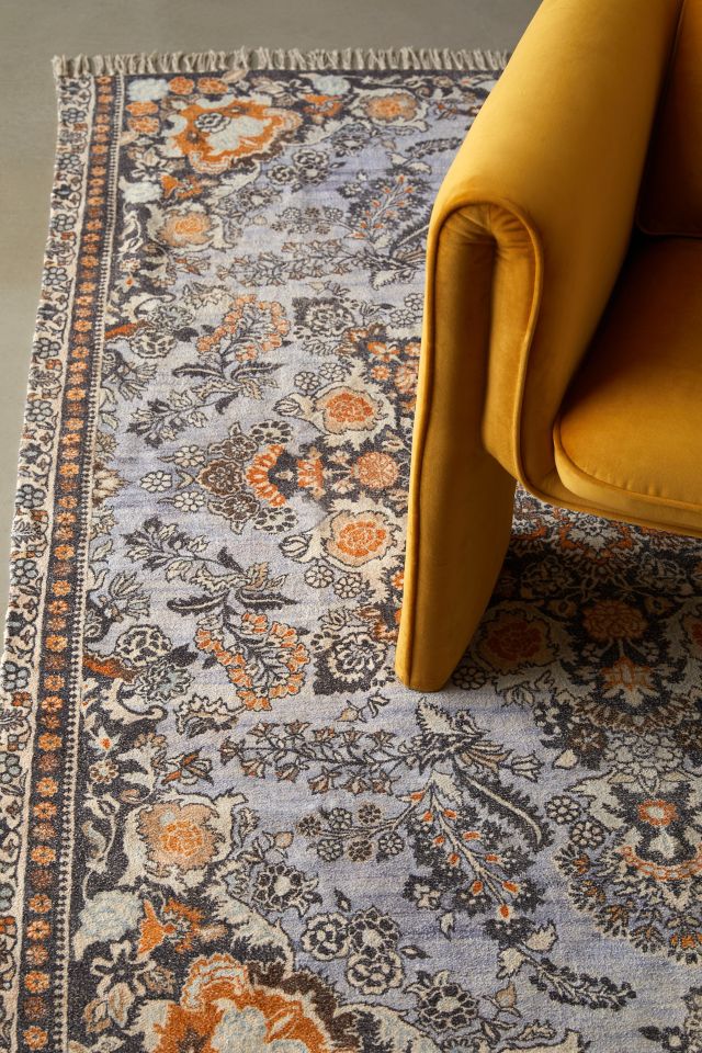 Zenia Digital Floral Chenille Rug #1