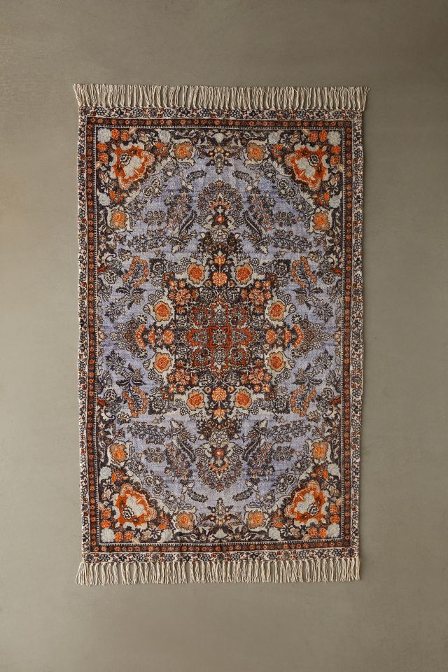 Zenia Digital Floral Chenille Rug #3