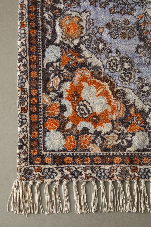 Zenia Digital Floral Chenille Rug #4