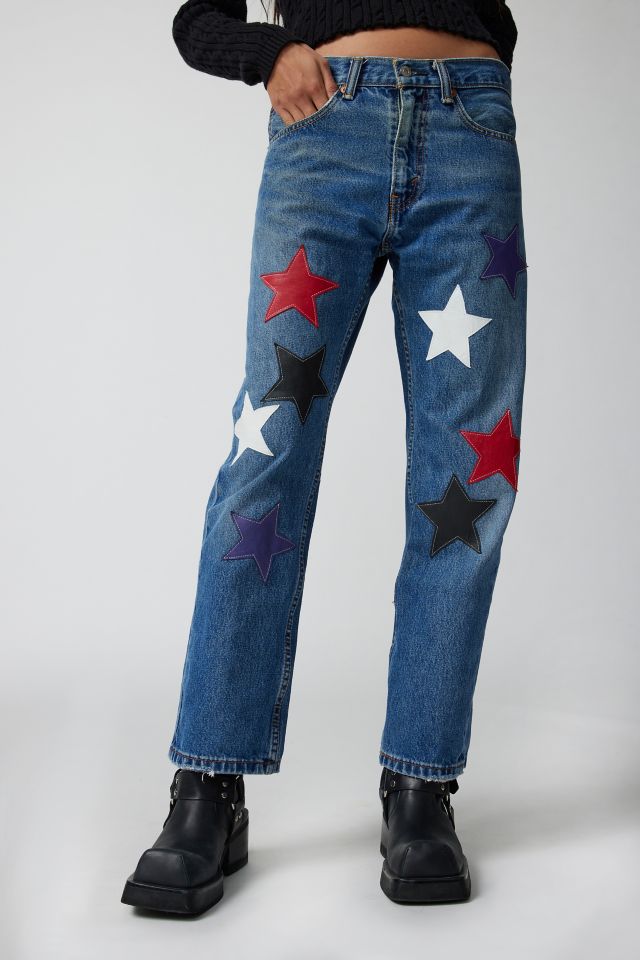 Urban Renewal Remade Leather Star Patch Jean #5