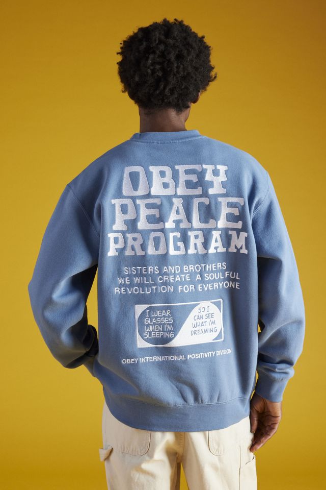 OBEY Peace Program Crew Neck Sweatshirt