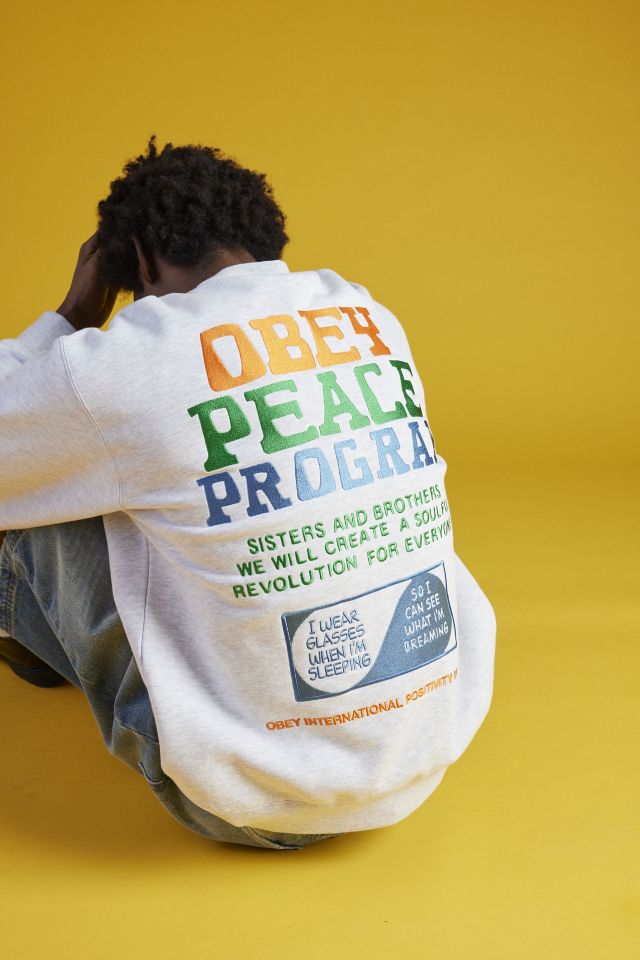 OBEY UO Exclusive Peace Program Crew Neck Sweatshirt #4
