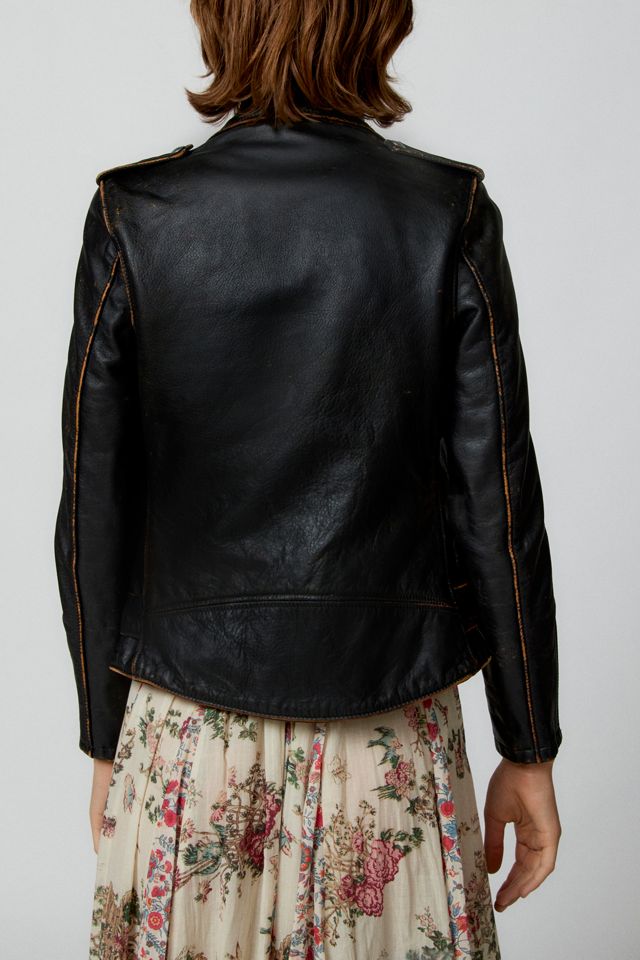 Schott Hand Vintage Leather Moto Jacket | Urban Outfitters