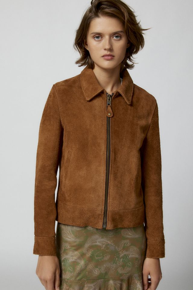 美品 Schott Suede Leather Trucker Jacket