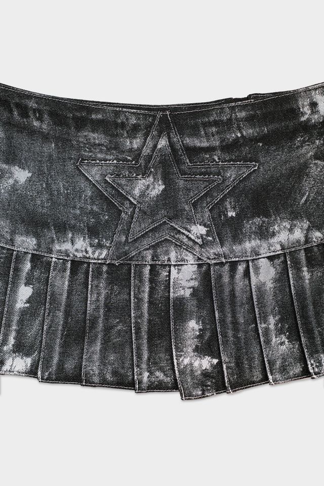 Mindblown Denim Star Skirt #3