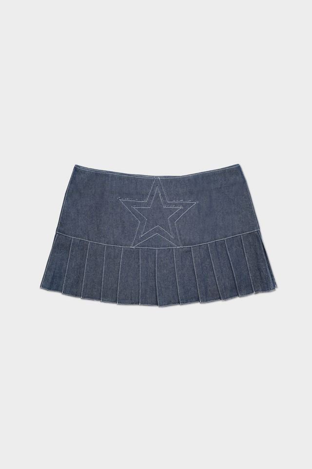 MINDBLOWN Denim Star Skirt #1