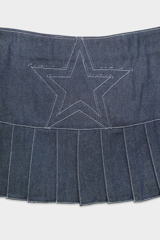 MINDBLOWN Denim Star Skirt #2