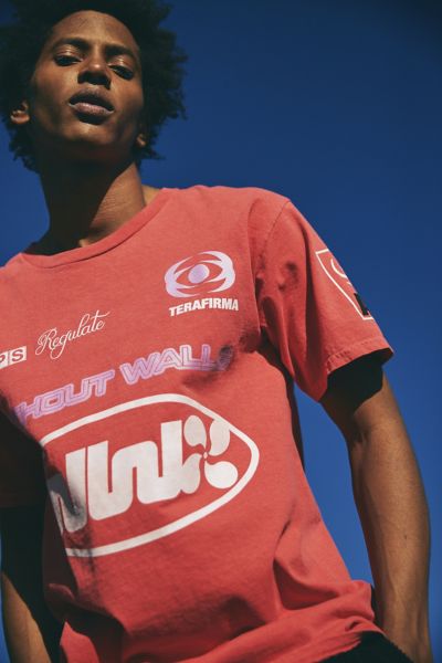 Without Walls Racing Graphic Tee In Red, Men's At Urban Outfitters