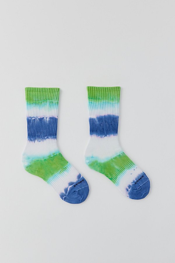 Happy Socks Dip-dye Crew Sock In Blue/green, Women's At Urban Outfitters
