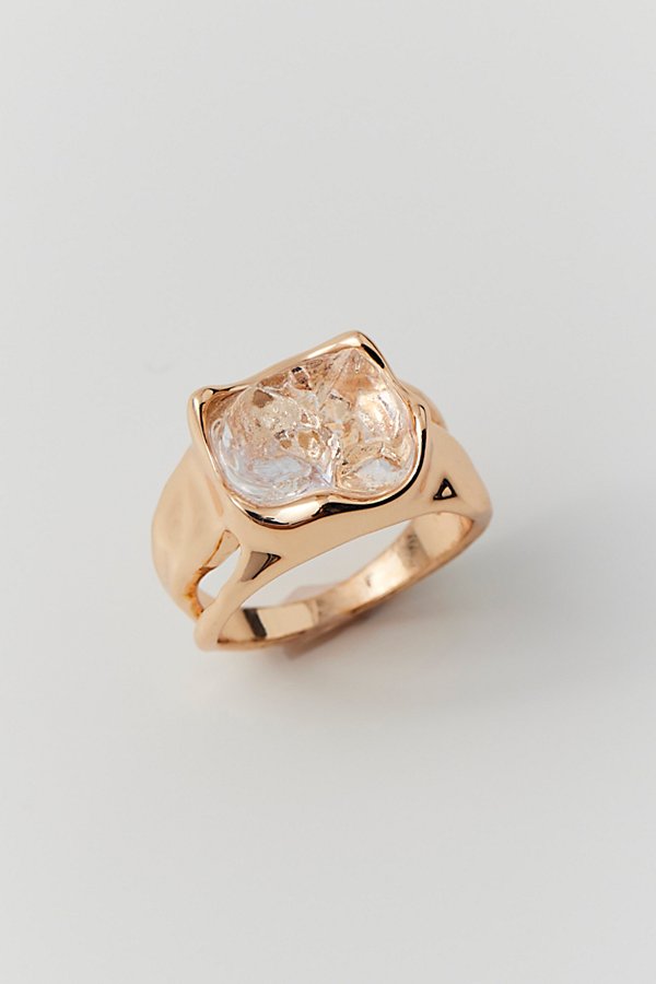 Urban Outfitters Rhys Molten Ring In Gold, Men's At