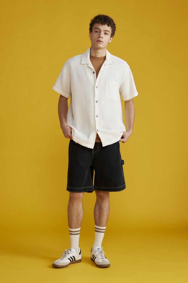 OBEY Balance Woven Waffle Button-Down Shirt #3
