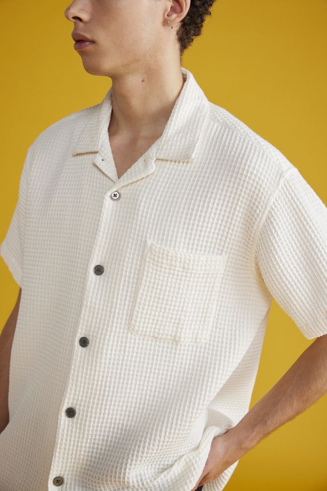 OBEY Balance Woven Waffle Button-Down Shirt #4