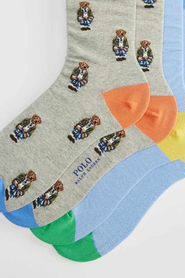 Polo Ralph Lauren American In Paris Bear Crew Sock 2-Pack #1