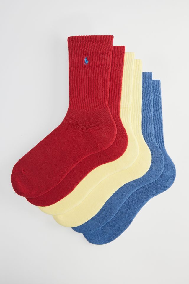 Polo Ralph Lauren Ribbed Crew Sock 3-Pack | Urban Outfitters Canada