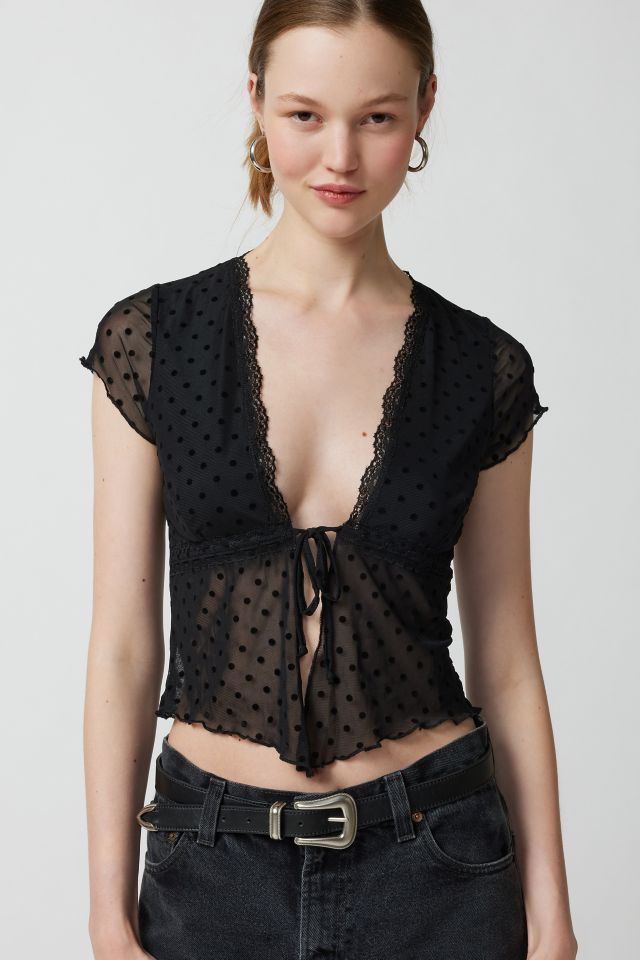 Motel Lavanya Mesh Flyaway Top #2