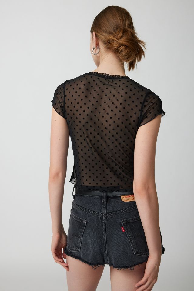 Motel Lavanya Mesh Flyaway Top #3