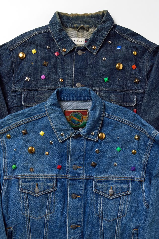 Urban Renewal Parties Remade Jewel Studded Denim Jacket #1