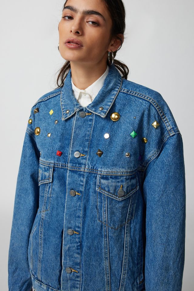 Urban Renewal Parties Remade Jewel Studded Denim Jacket #2