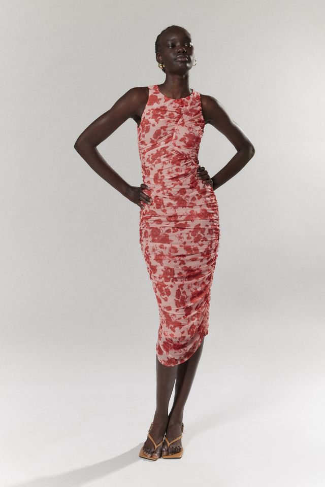 Bardot Felicia Mesh Floral Midi Dress #2