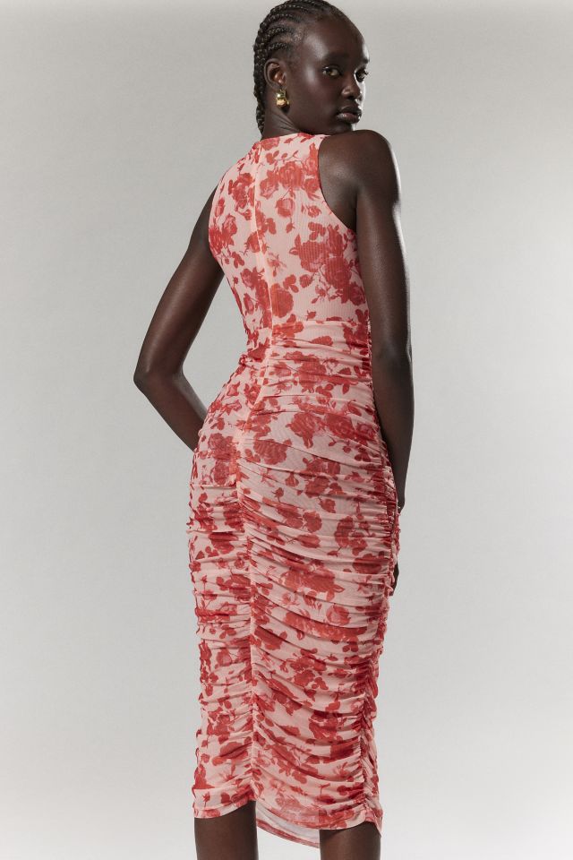 Bardot Felicia Mesh Floral Midi Dress #4
