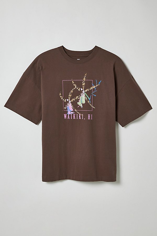 Urban Outfitters Kids' Uo Vacation Tee In Brown At