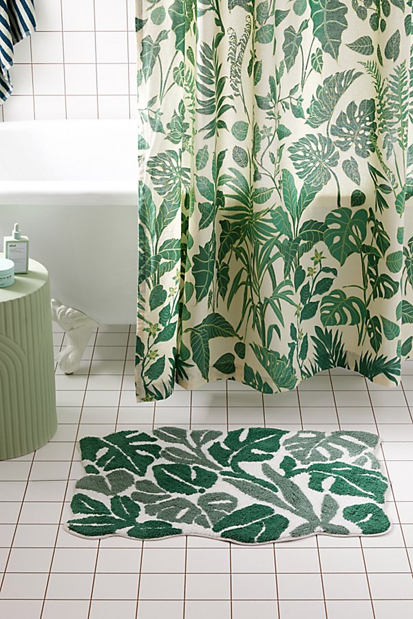 Shop Urban Outfitters Allover Jungle Bath Mat In Green At