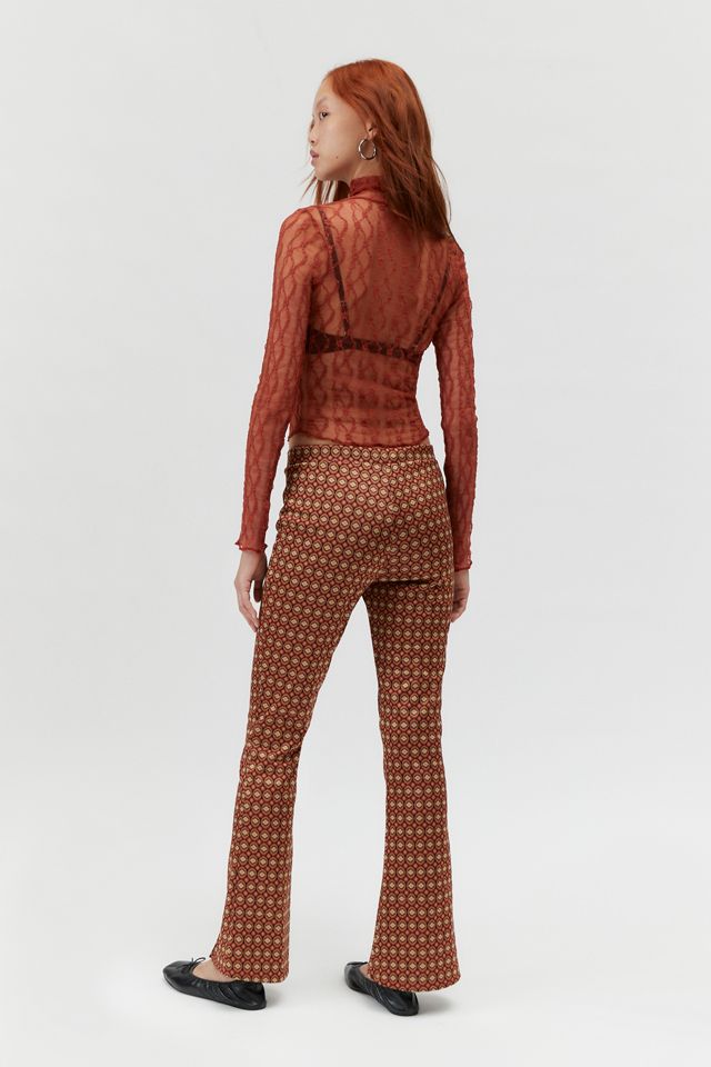 Urban Renewal Remnants Plaid Front Slit Flare Pant #2