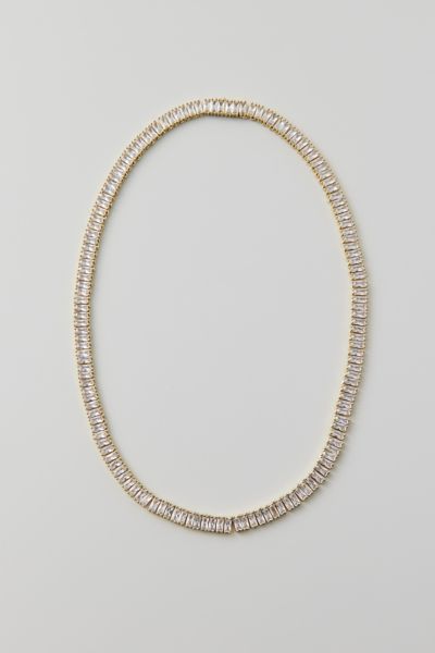 King Ice 6mm Baguette Tennis Chain Necklace Urban Outfitters