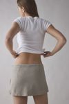 UO Dariah Linen Micro Mini Skort