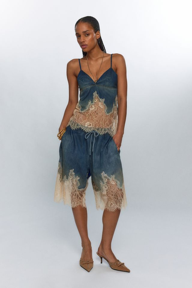 Diesel De-Mony-S Denim & Lace Cami #2