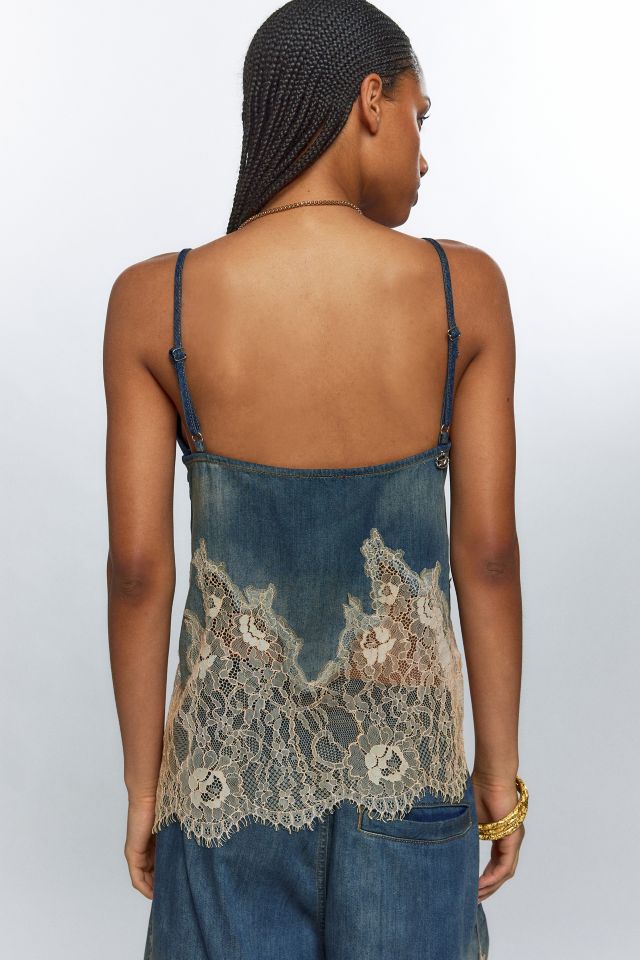 Diesel De-Mony-S Denim & Lace Cami #3