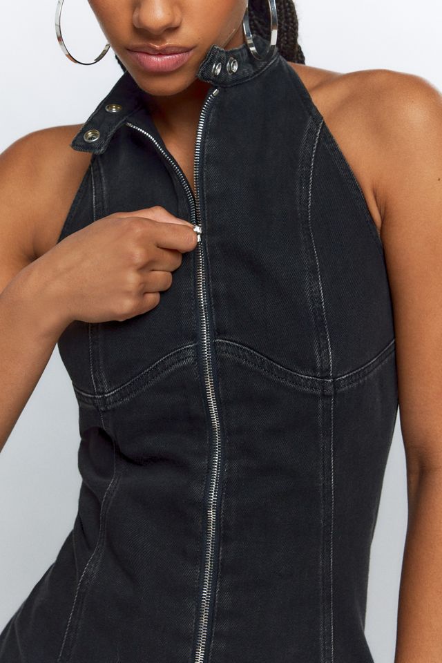 Diesel De-Lulu-Short Denim Mini Dress | Urban Outfitters
