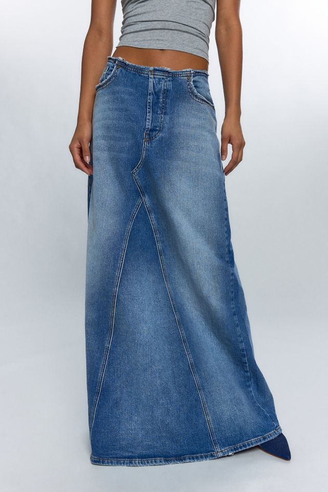 Diesel De-Pago-S Denim Maxi Skirt #2