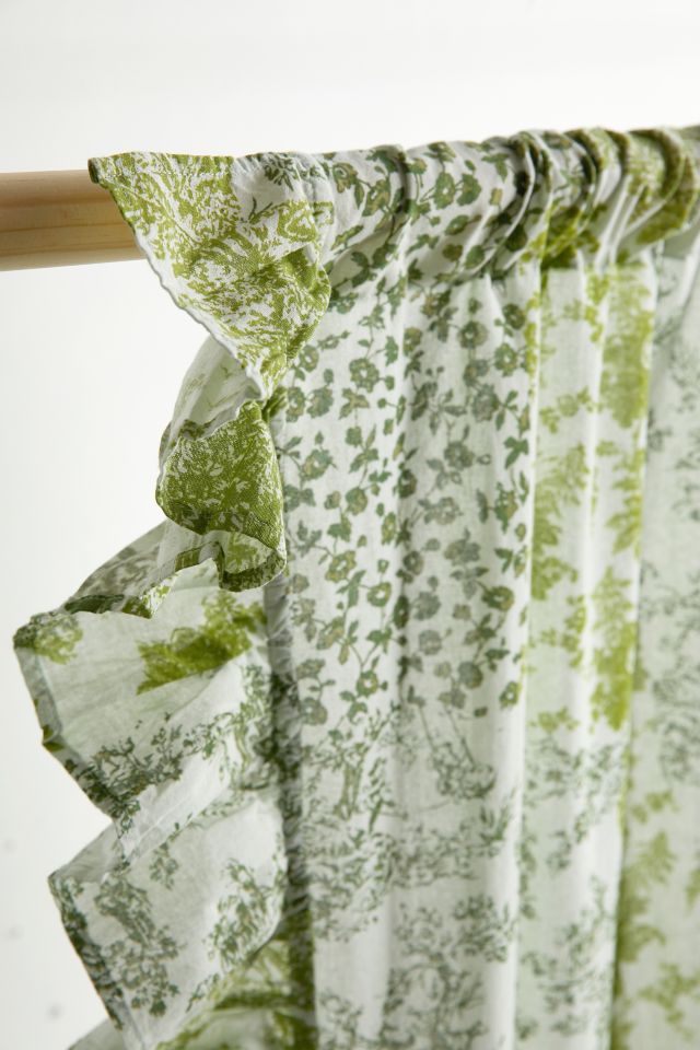 Panneau de Fenêtre à Volants en Patchwork de Toile #3