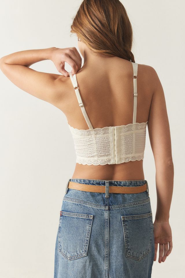 Urban Outfitters Out From Under Done Up Denim Corset