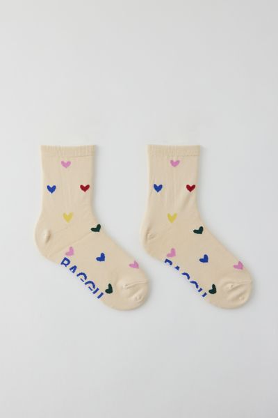 BAGGU Hearts Crew Sock