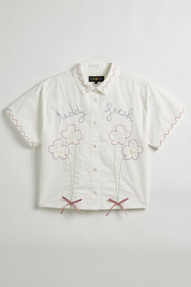Chemise Teddy Fresh Bouquet De Fleurs Manches Courtes #1