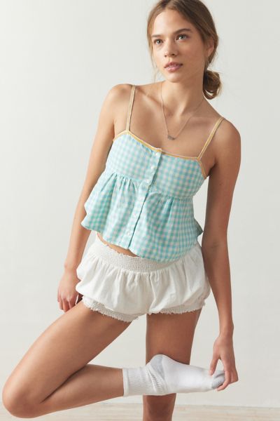 Out From Under Pj Party Babydoll Cami In Light Blue, Women's At Urban Outfitters