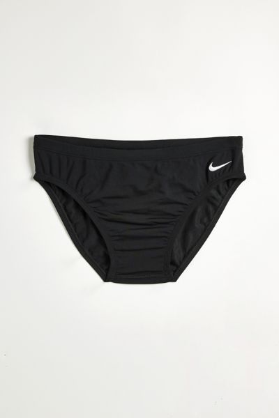 Nike Hydrastrong Solid Swimming Brief In Black, Men's At Urban Outfitters In Black