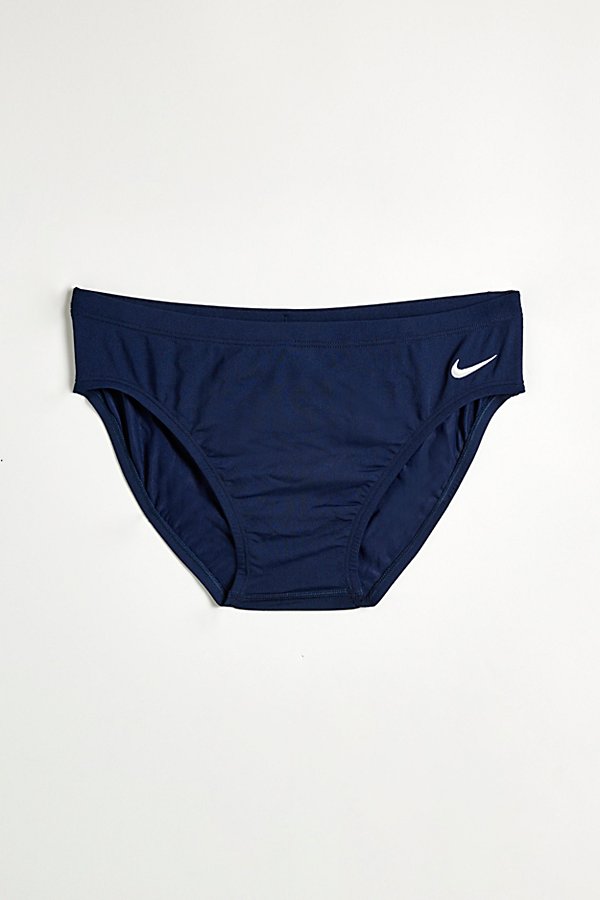 Nike Hydrastrong Solid Swimming Brief In Navy, Men's At Urban Outfitters