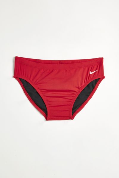 Nike Hydrastrong Solid Swimming Brief In Red, Men's At Urban Outfitters