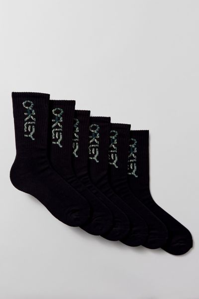 Oakley Essential Crew Sock 3-pack In Black At Urban Outfitters