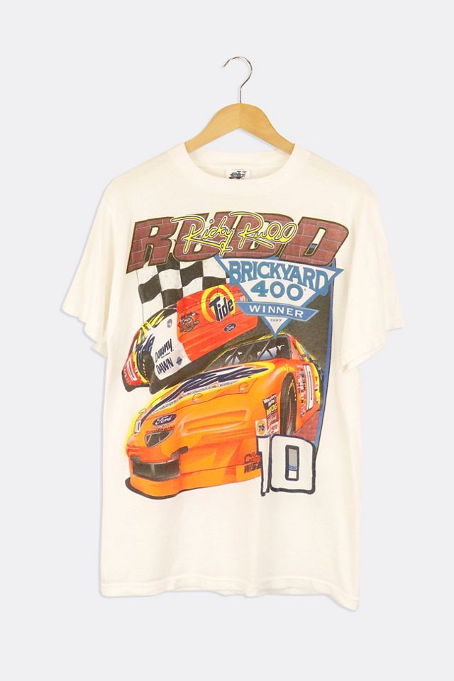 Vintage 1997 Ricky Rull Brickyard 400 Tide Sponsor Graphic T Shirt ...