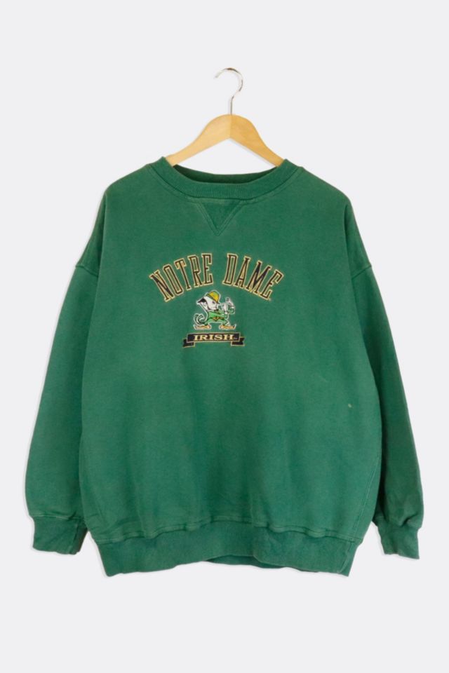 Vintage NCAA Notre Dame Embroidered Sweatshirt | Urban Outfitters