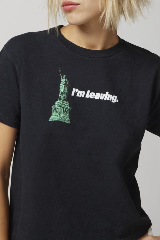 I’m Leaving New York Graphic Baby Tee #2