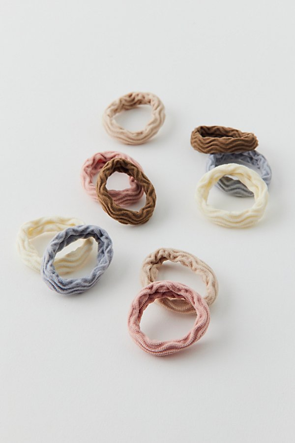 Urban Outfitters Non-slip Hair Tie Set In Neutral At