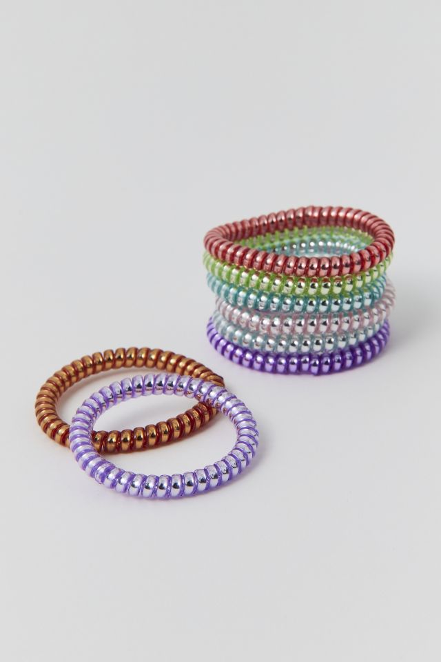 Attaches à cheveux en spirale, ensemble de 8