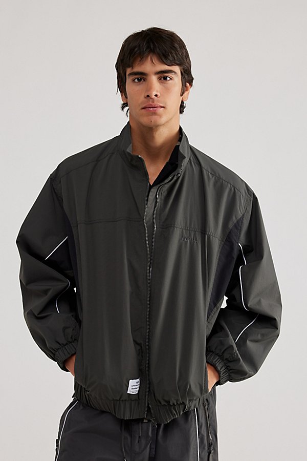 Alpha Industries X Standard Cloth Track Jacket In Grey, Men's At Urban Outfitters