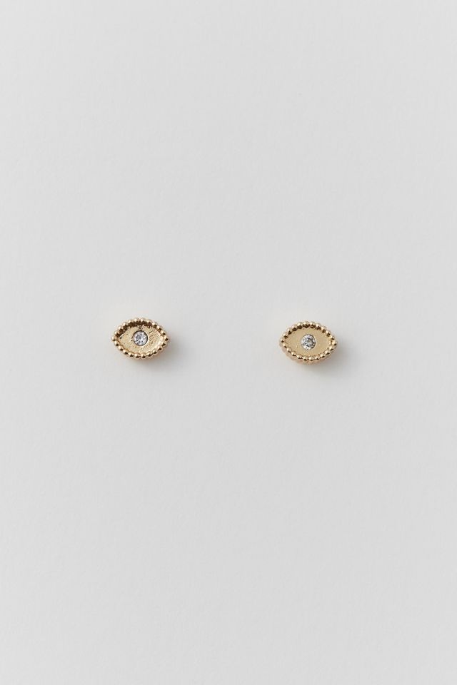 Delicate Rhinestone Eye Earring #1