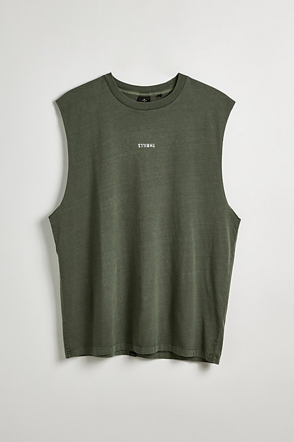 Thrills Uo Exclusive Minimal  Boxy Tank Top In Thyme, Men's At Urban Outfitters